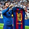 Lionel Messi SIGNED Barcelona 16/17 Home UCL Jersey/Shirt - COA - Retro