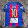 Lionel Messi SIGNED Barcelona 16/17 Home UCL Jersey/Shirt - COA - Retro