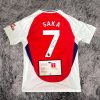 Bukayo Saka SIGNED Arsenal 24/25 Home Jersey/Shirt - COA - 2024