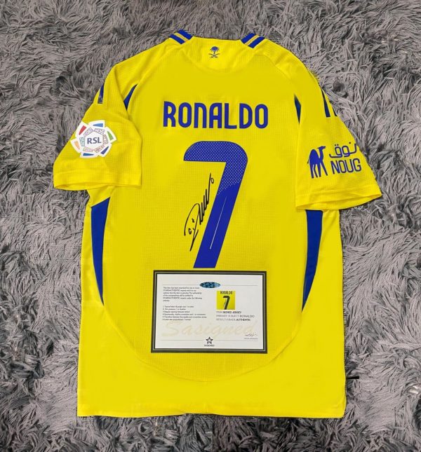 Cristiano Ronaldo SIGNED Al Nassr 24/25 Home Jersey/Shirt - COA - 2024