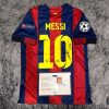 Lionel Messi SIGNED Barcelona 14/15 Home UCL Jersey/Shirt - COA - Retro 2015