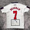 David Beckham SIGNED England 97/98 Home Jersey/Shirt - COA - 1998 Retro