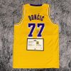 Luka Doncic SIGNED Dončić Signature LA Lakers Yellow Home Shirt/Jersey - COA - 24/25