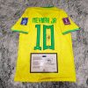 Neymar Jr SIGNED Brazil 22/23 World Cup Home Jersey/Shirt - COA - 2022