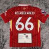 Trent Alexander-Arnold SIGNED Liverpool 24/25 Home Jersey/Shirt - COA - 2024