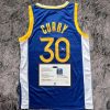 Stephen Curry SIGNED Signature Golden State Warriors Blue Home Shirt/Jersey - COA 22/23