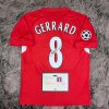 Steven Gerrard SIGNED Liverpool 04/05 UCL Final Home Jersey/Shirt - COA - 2005 Retro