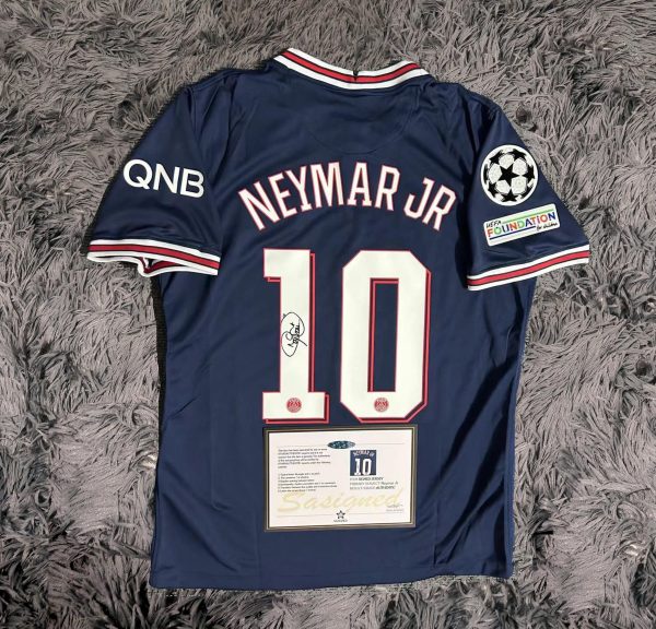 Neymar Jr SIGNED PSG Paris 21/22 Home Jersey/Shirt - COA - 2021