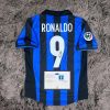 Ronaldo R9 SIGNED Inter Milan 98/99 Home Jersey/Shirt - COA - 1998 Retro
