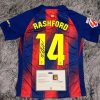 Marcus Rashford SIGNED Barcelona 25/26 Home #14 Jersey/Shirt - COA - 2025