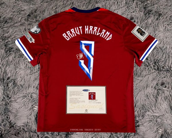 Erling Haaland SIGNED Norway 24/25 Home Jersey/Shirt - COA - 2025