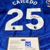 Moises Caicedo SIGNED Chelsea 25/26 Home Jersey/Shirt - COA - 2025
