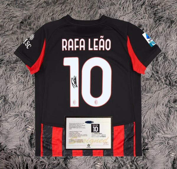 Rafael Leao SIGNED AC Milan 25/26 Home Jersey/Shirt - COA - 2025