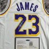 Lebron James SIGNED Signature LA Lakers White Shirt/Jersey - COA 24/25