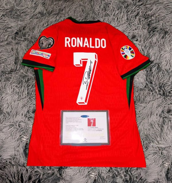 Cristiano Ronaldo SIGNED Portugal Home 23/24 Jersey Shirt - COA - 2024