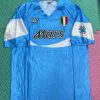 Diego Armando Maradona Napoli 1990 1991 Home Jersey Trikot Soccer Shirt Diego Armando Maradona Napoli 1990 1991 Home Jersey Trikot Soccer Shirt