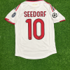 Clarence Seedorf Milan 2009 2010 Season White Retro Jersey Trikot Maillot